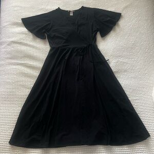 H&M Black Wrap Dress